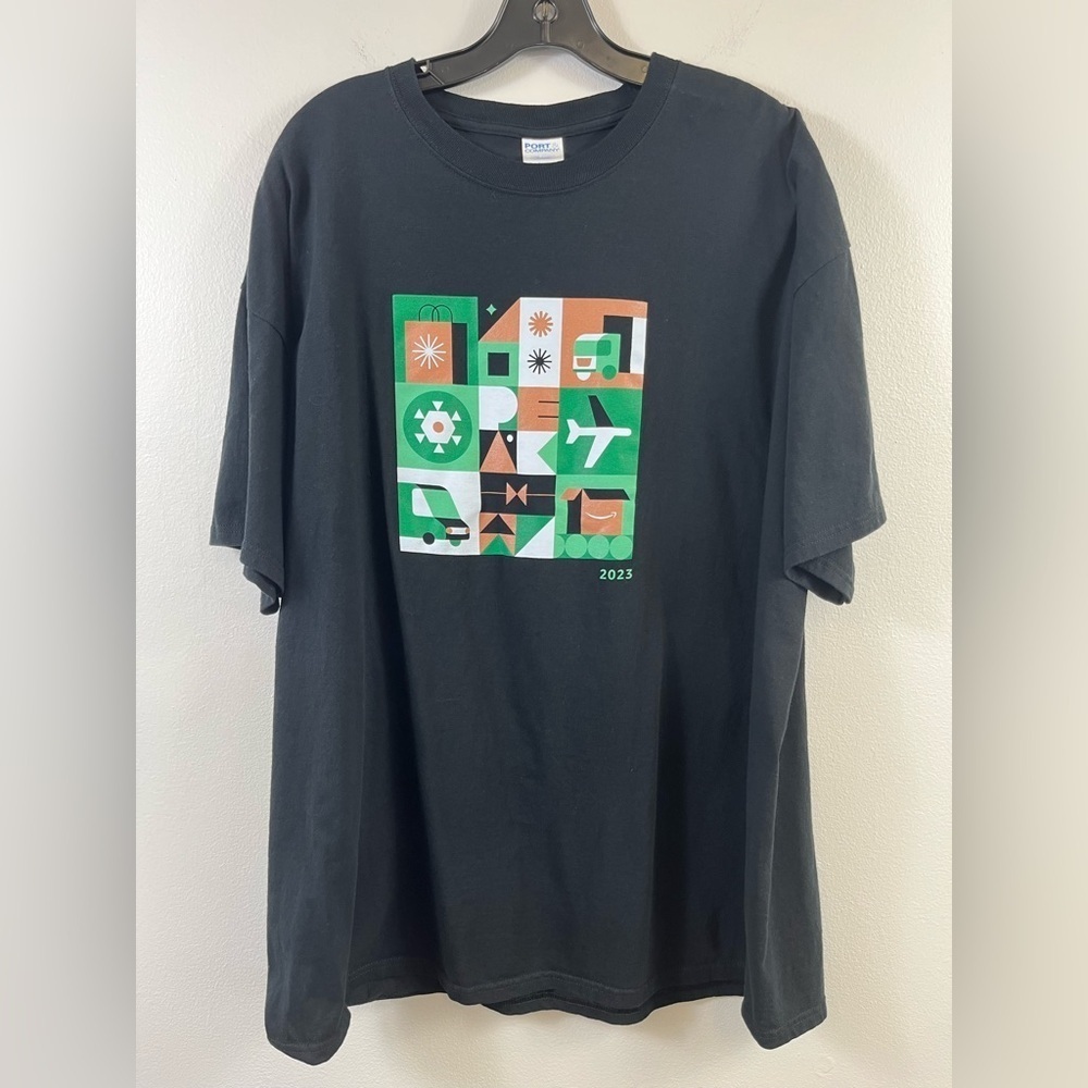Amazon Prime Day 2023 Black Graphic T-Shirt, Sz. 2XL